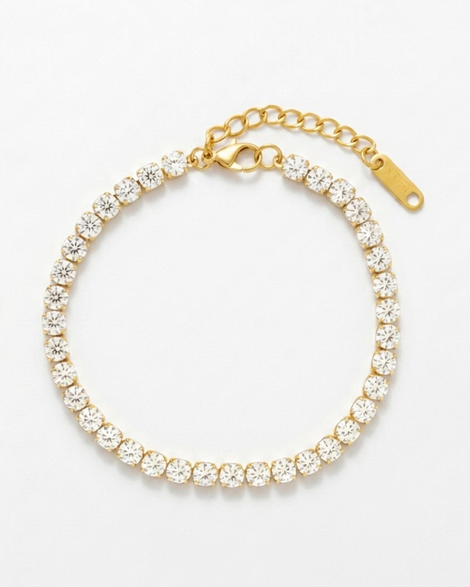 Joy Waterproof CZ Crystal Bracelet 18K Gold Plating - DANSK Copenhagen