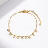 Joy Waterproof CZ Multi Crystal Chain Bracelet 18K Gold Plating - DANSK Copenhagen