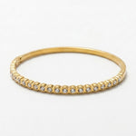 Joy Waterproof CZ Organic Bangle 18K Gold Plating - DANSK Copenhagen
