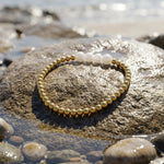 Joy Waterproof Elastic Pearl & Ball Bracelet 18K Gold Plating - DANSK Copenhagen