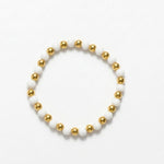 Joy Waterproof Elastic Pearl Mix Bracelet 18K Gold Plating - DANSK Copenhagen