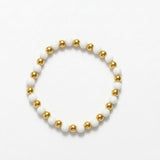 Joy Waterproof Elastic Pearl Mix Bracelet 18K Gold Plating - DANSK Copenhagen