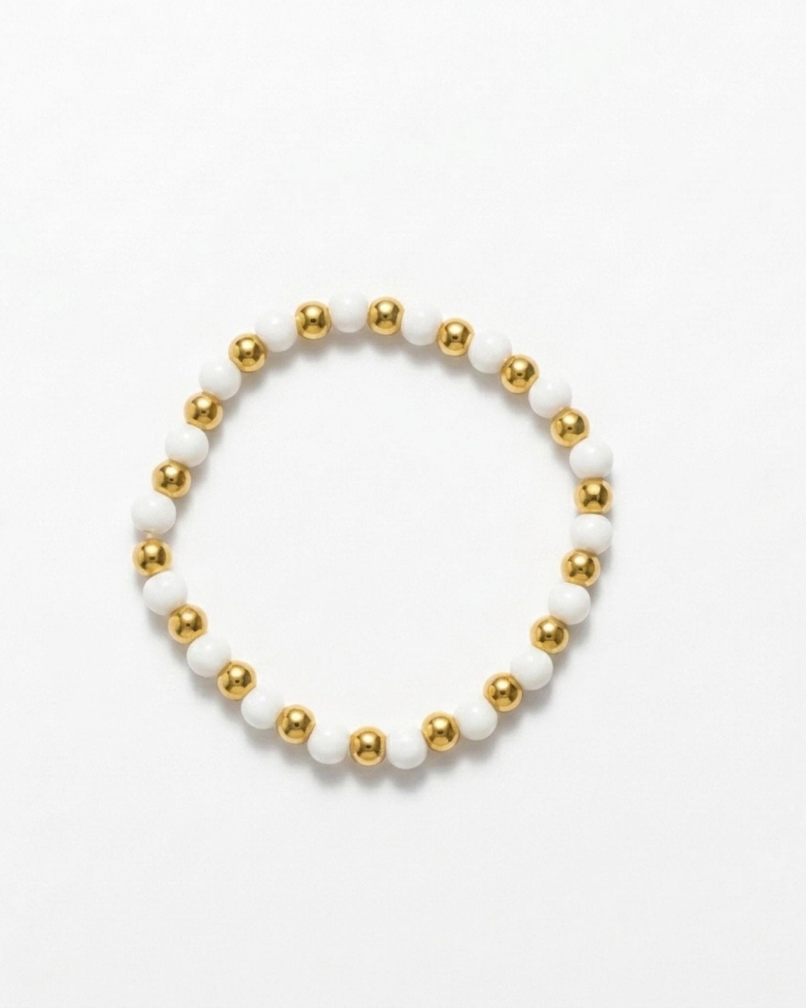 Joy Waterproof Elastic Pearl Mix Bracelet 18K Gold Plating - DANSK Copenhagen
