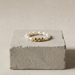 Joy Waterproof Elastic Pearl Ring 18K Gold Plating - DANSK Copenhagen