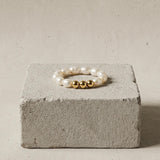 Joy Waterproof Elastic Pearl Ring 18K Gold Plating - DANSK Copenhagen