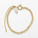 Joy Waterproof Link Pearl Bracelet 18K Gold Plating - DANSK Copenhagen