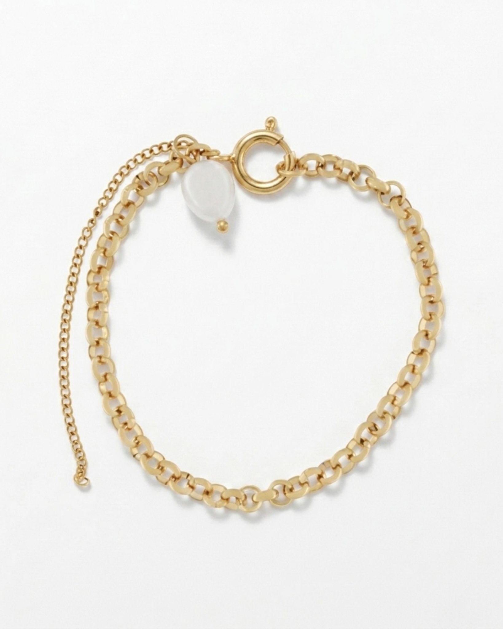 Joy Waterproof Link Pearl Bracelet 18K Gold Plating - DANSK Copenhagen