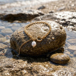 Joy Waterproof Link Pearl Bracelet 18K Gold Plating - DANSK Copenhagen