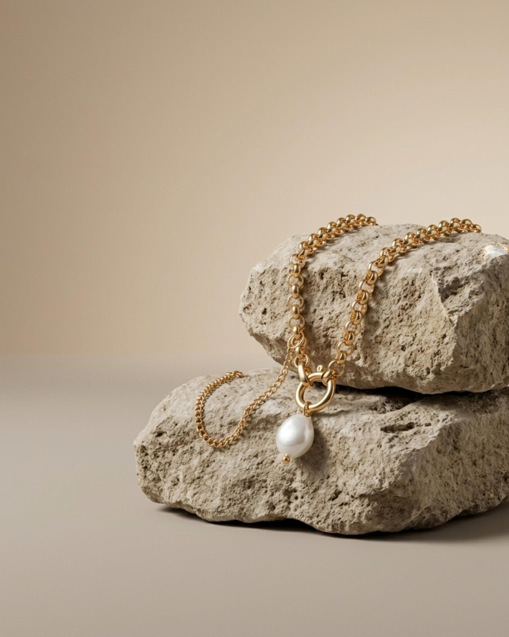 Joy Waterproof Link Pearl Bracelet 18K Gold Plating - DANSK Copenhagen