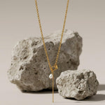 Joy Waterproof Link Pearl Necklace 18K Gold Plating - DANSK Copenhagen