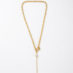 Joy Waterproof Link Pearl Necklace 18K Gold Plating - DANSK Copenhagen