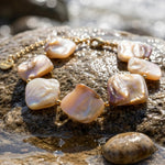 Joy Waterproof Natural Shell Bracelet 18K Gold Plating - DANSK Copenhagen