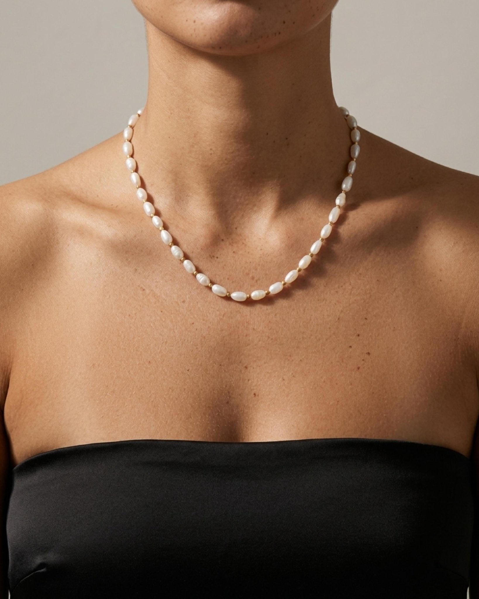 Joy Waterproof Short Multi Pearl & Ball Necklace 18K Gold Plating - DANSK Copenhagen