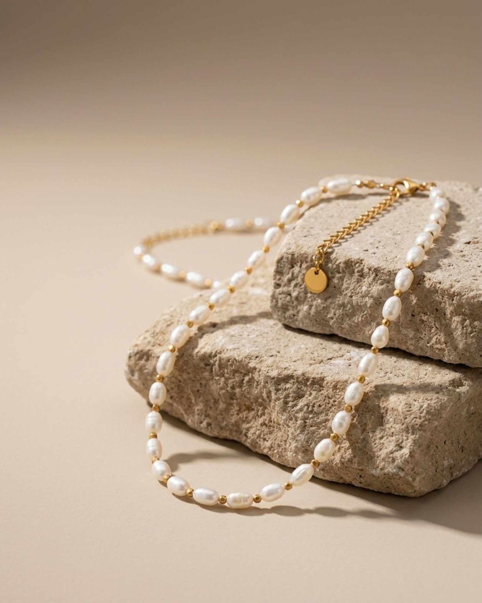 Joy Waterproof Short Multi Pearl & Ball Necklace 18K Gold Plating - DANSK Copenhagen