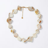 Joy Waterproof Short Natural Shell Necklace 18K Gold Plating - DANSK Copenhagen