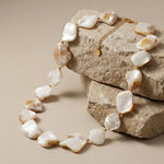 Joy Waterproof Short Natural Shell Necklace 18K Gold Plating - DANSK Copenhagen