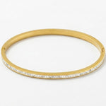Joy Waterproof Slim CZ Bangle 18K Gold Plating - DANSK Copenhagen