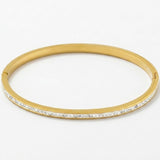 Joy Waterproof Slim CZ Bangle 18K Gold Plating - DANSK Copenhagen