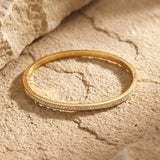 Joy Waterproof Slim CZ Bangle 18K Gold Plating - DANSK Copenhagen