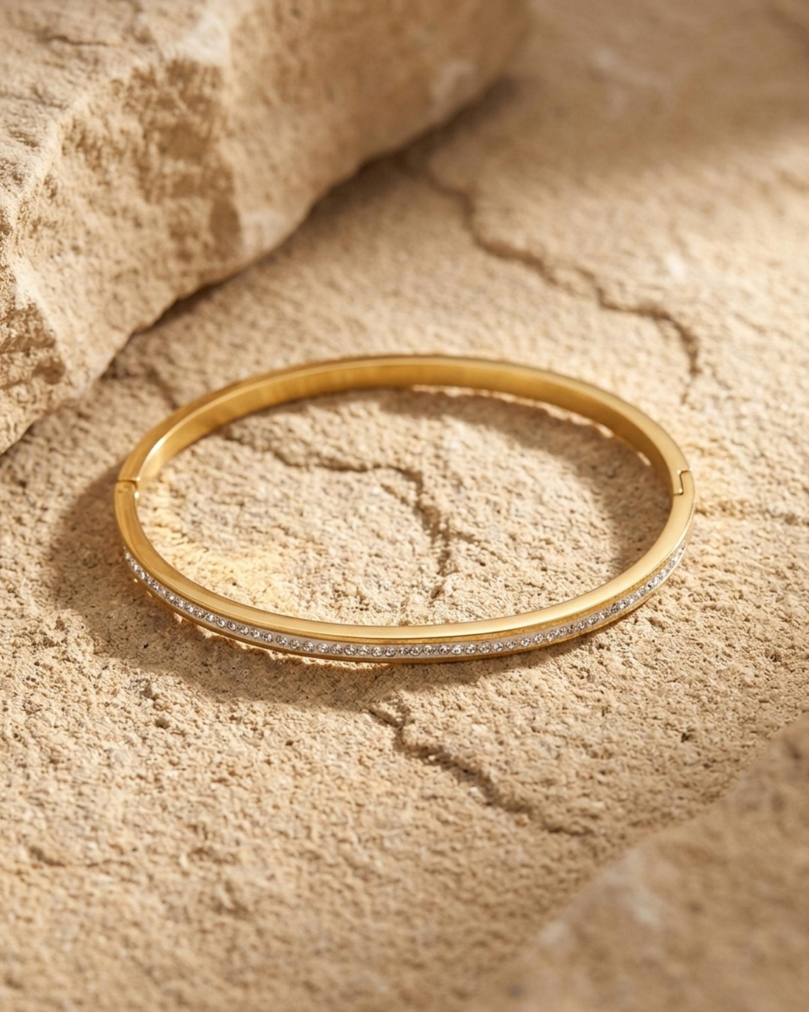 Joy Waterproof Slim CZ Bangle 18K Gold Plating - DANSK Copenhagen