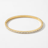 Joy Waterproof Slim CZ Bangle 18K Gold Plating - DANSK Copenhagen