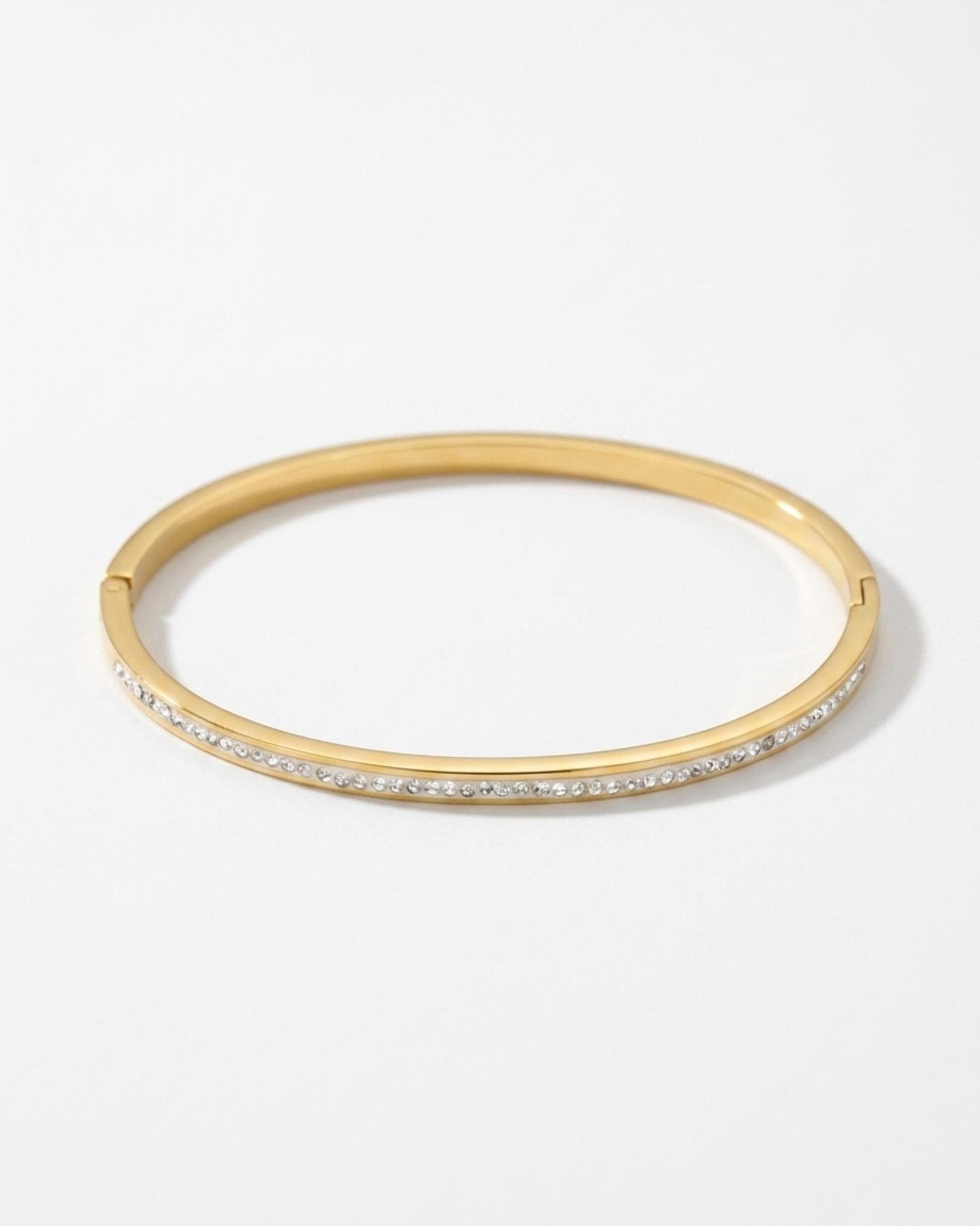Joy Waterproof Slim CZ Bangle 18K Gold Plating - DANSK Copenhagen