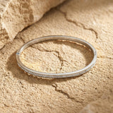 Joy Waterproof Slim CZ Bangle Silver Plating - DANSK Copenhagen