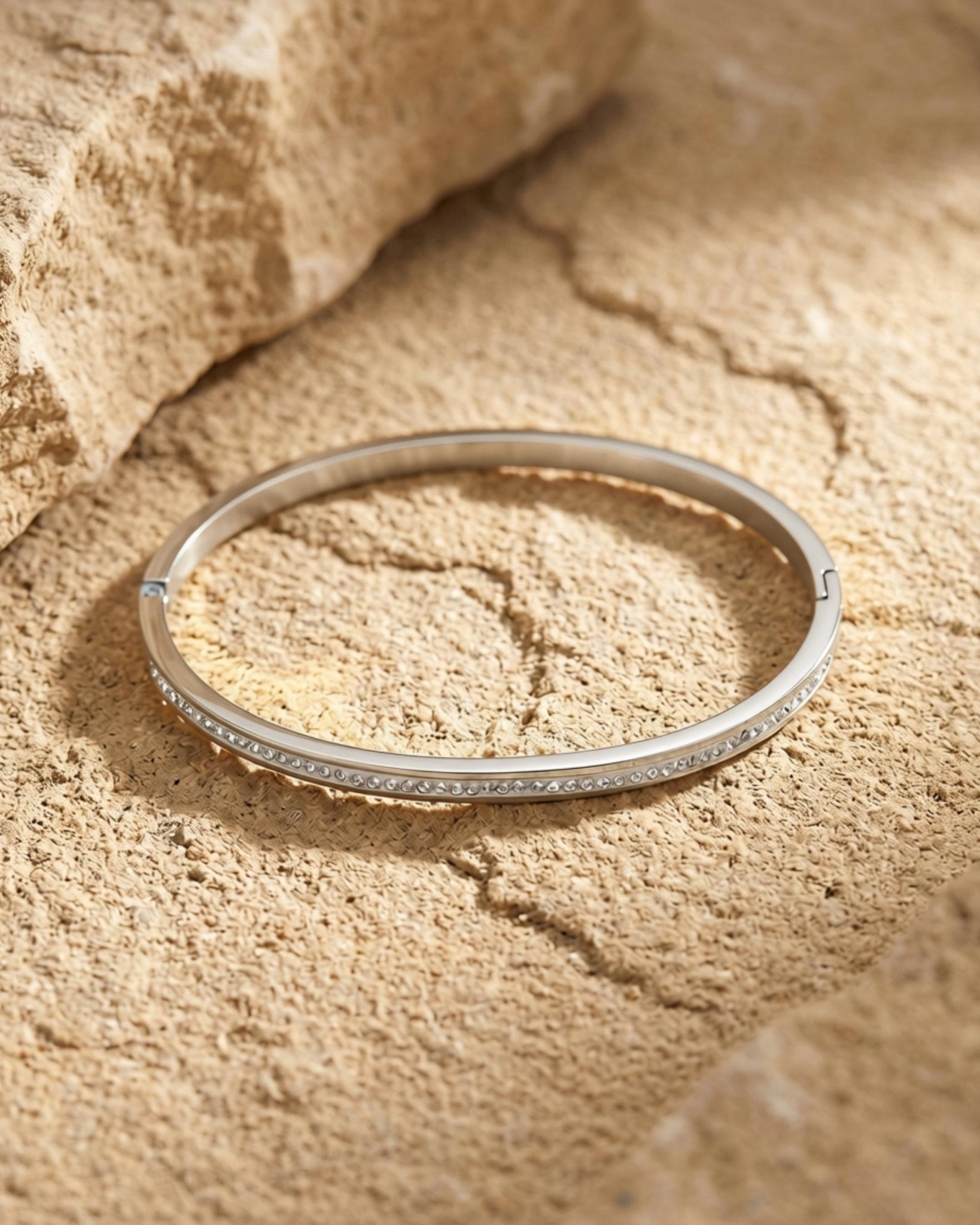 Joy Waterproof Slim CZ Bangle Silver Plating - DANSK Copenhagen
