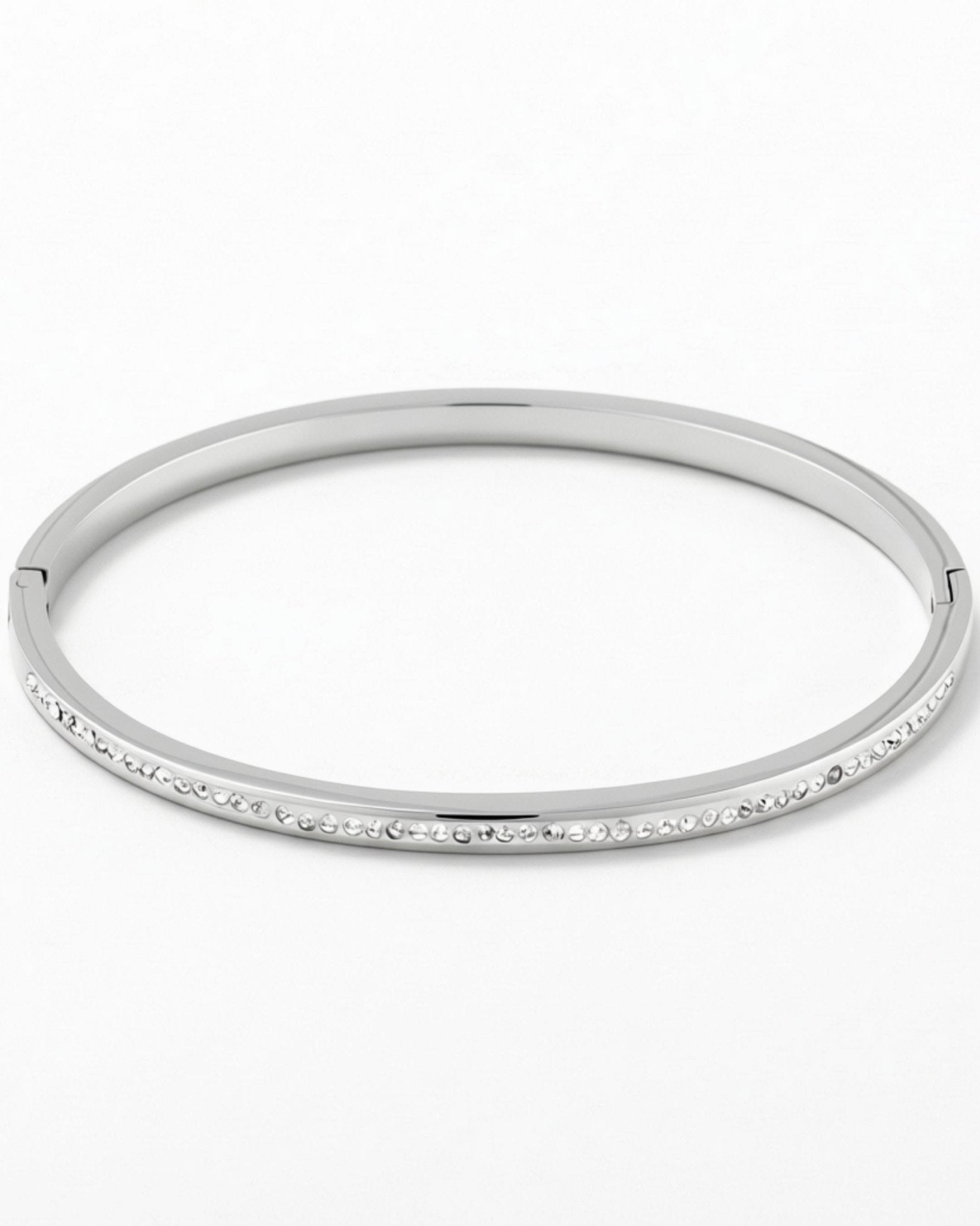 Joy Waterproof Slim CZ Bangle Silver Plating - DANSK Copenhagen