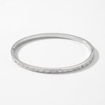 Joy Waterproof Slim CZ Bangle Silver Plating - DANSK Copenhagen