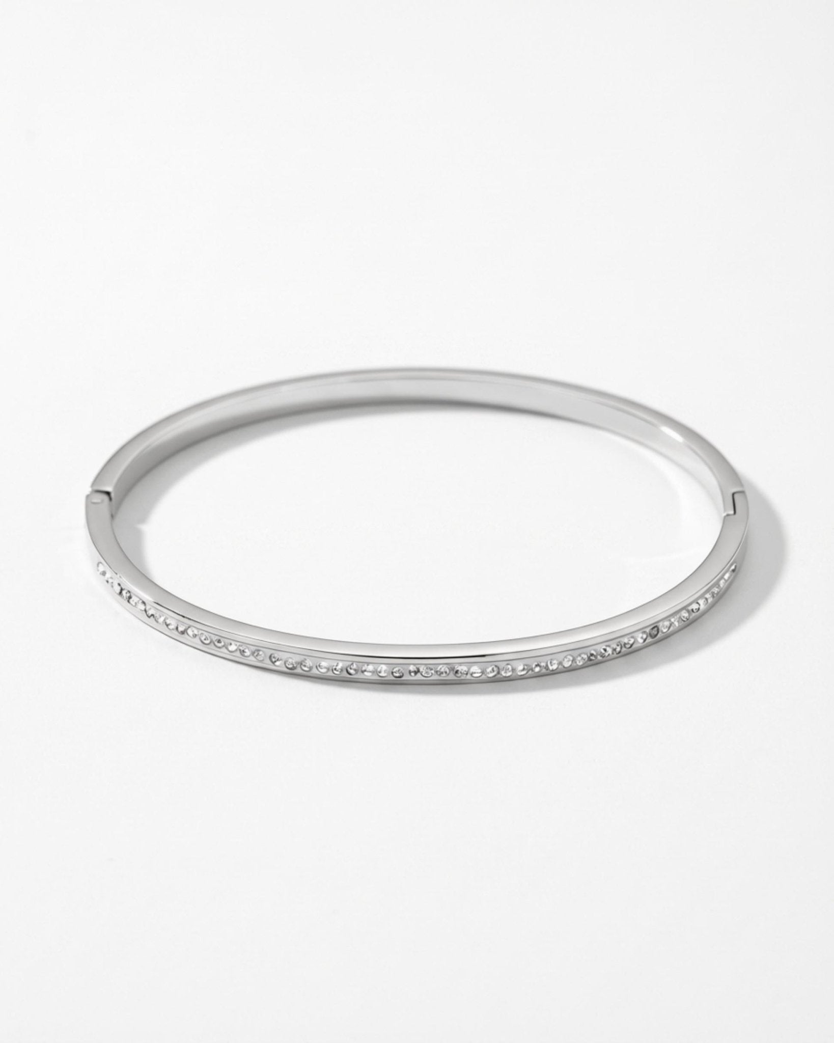 Joy Waterproof Slim CZ Bangle Silver Plating - DANSK Copenhagen