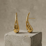 Joy Waterproof Slim Paisley CZ Earring 18K Gold Plating - DANSK Copenhagen