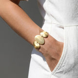 KLARA Waterproof 18K Gold Plated Bracelet - Brushed Stainless Steel - DANSK Copenhagen