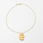 KLARA Waterproof 18K Gold Plated Long Necklace - Brushed Stainless Steel - DANSK Copenhagen