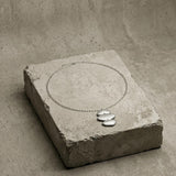KLARA Waterproof Silver Stainless Steel Long Necklace - Brushed Finish - DANSK Copenhagen
