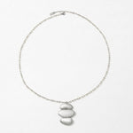 KLARA Waterproof Silver Stainless Steel Long Necklace - Brushed Finish - DANSK Copenhagen