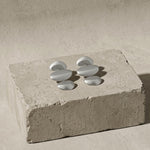 KLARA Waterproof Silver Stainless Steel Statement Earrings - Brushed Finish - DANSK Copenhagen