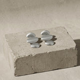 KLARA Waterproof Silver Stainless Steel Statement Earrings - Brushed Finish - DANSK Copenhagen