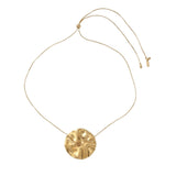 LINN Waterproof 18K Gold Plated Long Necklace - Adjustable Chain & Brushed Stainless Steel - DANSK Copenhagen