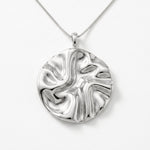 LINN Waterproof Silver Stainless Steel Long Necklace - Adjustable Chain & Brushed Finished - DANSK Copenhagen