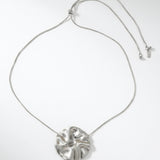 LINN Waterproof Silver Stainless Steel Long Necklace - Adjustable Chain & Brushed Finished - DANSK Copenhagen
