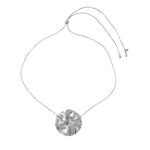 LINN Waterproof Silver Stainless Steel Long Necklace - Adjustable Chain & Brushed Finished - DANSK Copenhagen