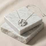 LINN Waterproof Silver Stainless Steel Long Necklace - Adjustable Chain & Brushed Finished - DANSK Copenhagen