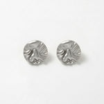 LINN Waterproof Silver Stainless Steel Post Earrings - Brushed Finished - DANSK Copenhagen