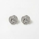 LINN Waterproof Silver Stainless Steel Post Earrings - Brushed Finished - DANSK Copenhagen