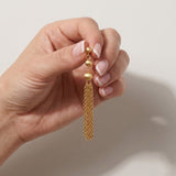 LINNEA Waterproof 18K Gold Plated Statement Earrings - Sanded Stainless Steel - DANSK Copenhagen