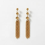 LINNEA Waterproof 18K Gold Plated Statement Earrings - Sanded Stainless Steel - DANSK Copenhagen