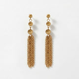 LINNEA Waterproof 18K Gold Plated Statement Earrings - Sanded Stainless Steel - DANSK Copenhagen