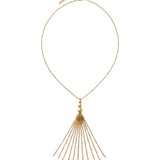 LINNEA Waterproof 18K Gold Plated Y Necklace - Sanded Stainless Steel - DANSK Copenhagen
