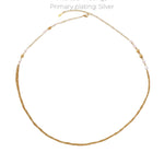 LINNEA Waterproof Silver Stainless Steel Long Necklace - Sanded Finish - DANSK Copenhagen